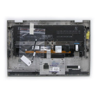Thinkpad yoga X1 3rd 2018 silver fingerprint hole backlit Bulgarian BG keyboard palmrest - additional view 1