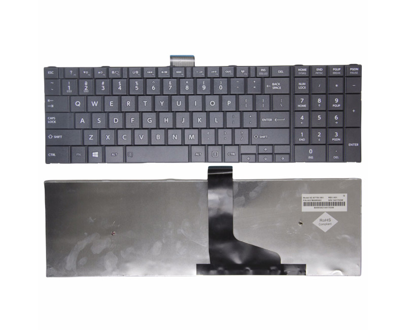 Toshiba C50-A C55-A C75-A black US keyboard normal original - additional view 