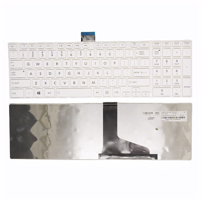 Toshiba C55D-A C55DT-A C55T-A C50DT-A C50T-A C50D-A C50T-A white US keyboard - main product image