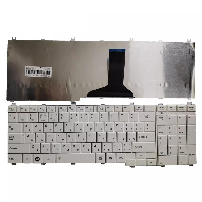 Toshiba C650D C650 L650 L650D L655 L670 L660 L675 C660 C655 white Russian RU keyboard - main product image