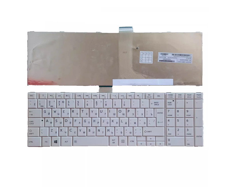 Toshiba C850 C855 C855D C870 C875D C875 white Russian RU keyboard