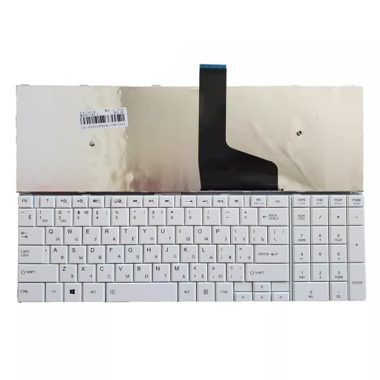Toshiba L50-A C50D C50-A C55D L70 L75 C70 C75 white Russian RU keyboard - main product image