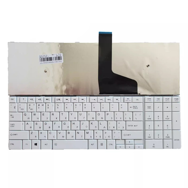 Toshiba L50-A C50D C50-A C55D L70 L75 C70 C75 white Russian RU keyboard - main product image