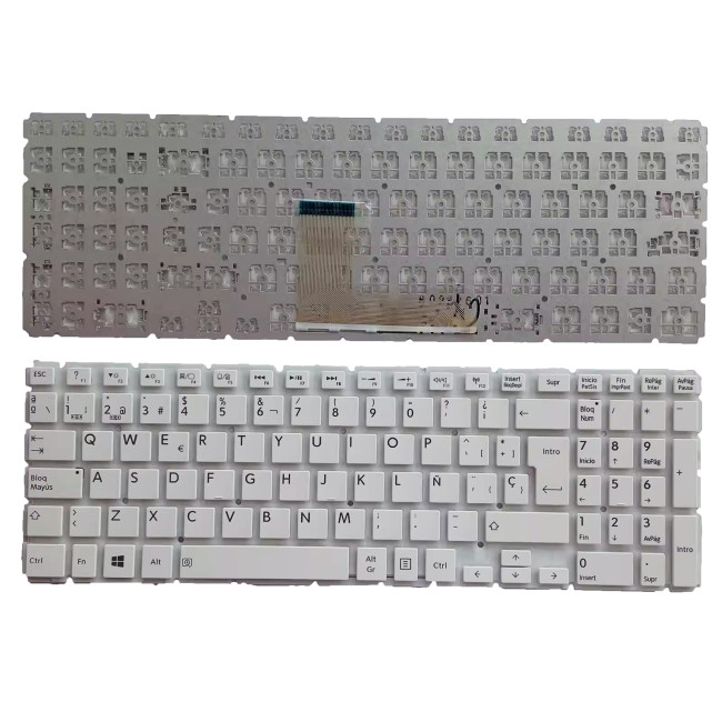 Toshiba L50-B L50D-B L50T-B L50t-C L55-C white Spanish SP keyboard - main product image
