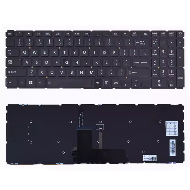 Toshiba L50-B L55-B L50-C L55-C L50D L55D-B L50D-C backlit US keyboard - main product image