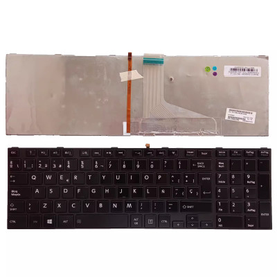Toshiba L850 L850D L855 L855D L870 L875 gray backlit Spanish SP keyboard