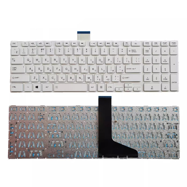Toshiba L850 L855 L870 L850-T01R P850 S850 S855D C850 white Russian RU keyboard - main product image