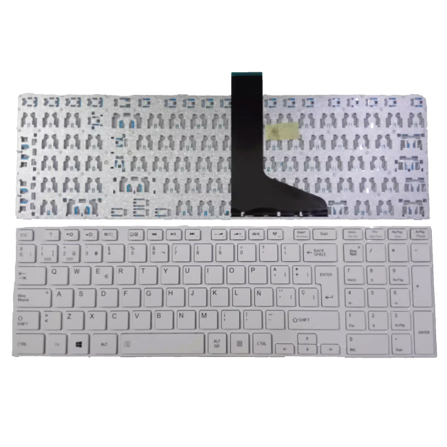 Toshiba L850 L855 L870 P850 P850D P855 P870 C855 white Spanish SP keyboard - main product image