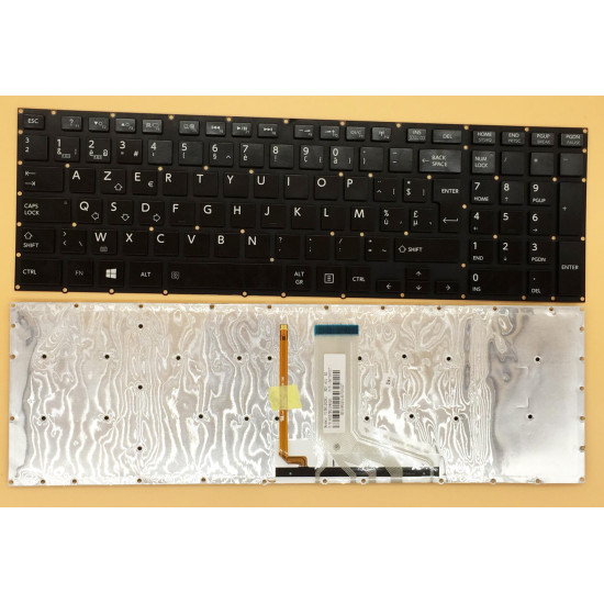 Toshiba P50-A P50T-A P55-A P55T-A P70-A P75-A backlit Belgian BE keyboard - main product image