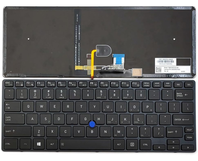 Toshiba Portege X30-D, X30-E, backlit US keyboard - additional view 