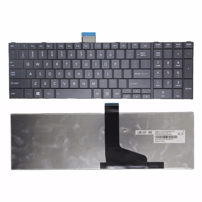Toshiba Satellite P850D P855 P855D P870 P870D P875 P875D black US keyboard normal original - main product image