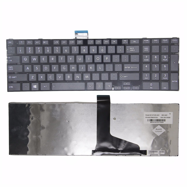 Toshiba Satellite P850D P855 P855D P870 P870D P875 P875D black US keyboard original - main product image