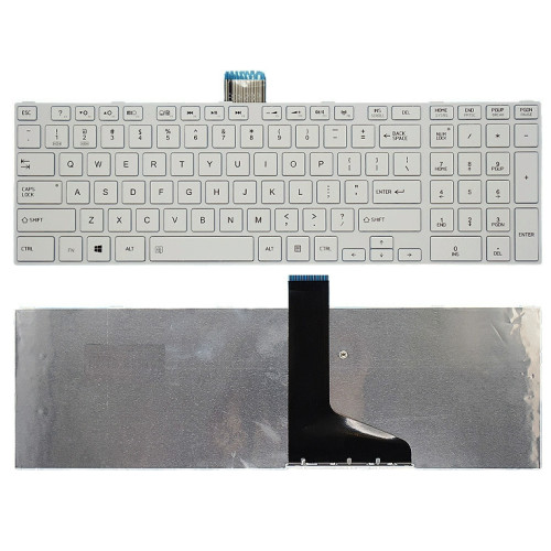 Toshiba Satellite L950 L950D L955 L955D L970 L970D L975 L975D white US keyboard - main product image