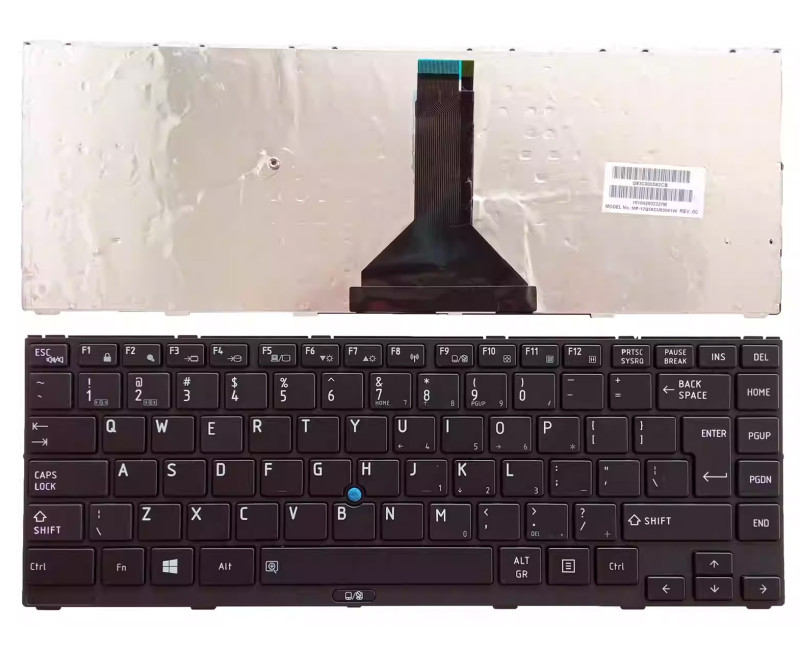Toshiba Satellite R845, R945, Tecra R840, R940, trackpoint UI US keyboard - additional view 
