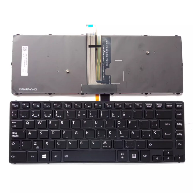 Toshiba Tecra A40-C-18R R40-C Portege R30-30 RZ83 backlit Spanish SP keyboard - main product image