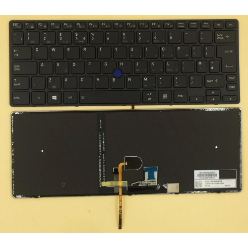 Toshiba Tecra X40-D X40-D-BTO Portege X30-D X30-E backlit UK keyboard - main product image