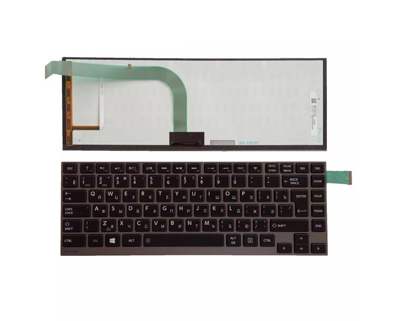 Toshiba W30 W30DT W30T W35 W35DT W35T backlit Russian RU keyboard - additional view 