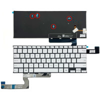 ASUS Zenbook S14 UX5406A UX5406S UM5406G backlit US keyboard white 4-screw