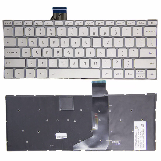 Xiaomi Air 12.5 161201 TM1607 silver backlit US keyboard - main product image