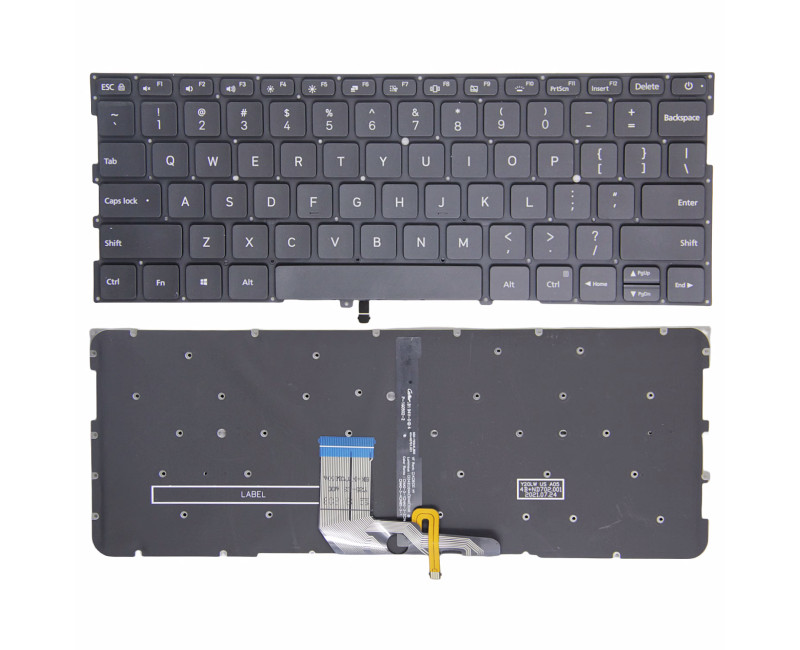 Xiaomi Air 13.3 161301 1604 1613 1703 1704 black backlit US keyboard - additional view 