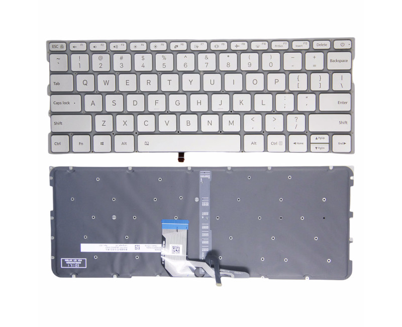 Xiaomi Air 13.3 161301 1604 1613 1703 1704 silver backlit original US keyboard - additional view 