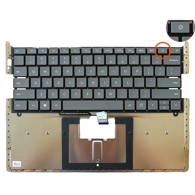 Microsoft surface laptop 1 2 1769 1782 1770 1772 1790 US keyboard deep gray - main product image