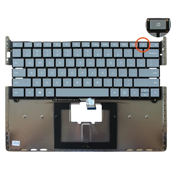 Microsoft surface laptop1 2 1769 1782 1770 1772 1790 US keyboard light gray - main product image