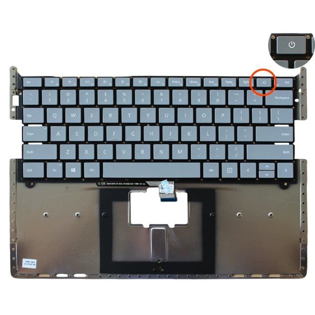 Microsoft surface laptop1 2 1769 1782 1770 1772 1790 US keyboard light gray - main product image