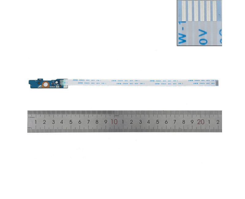 DELL INSPIRON 15 5567 5768 5565 5000 LS-D802P 3JFC3 Power Button Board Cable