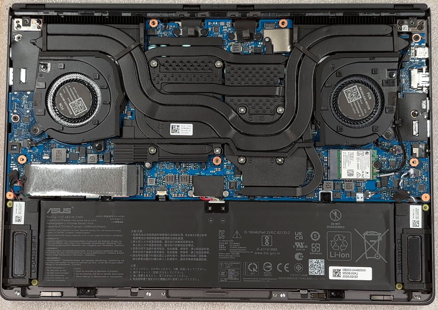 Internal Photo of Asus ROG Zephyrus G14 GA403WR GA403WW GPU Fan original (ASUS GA403)