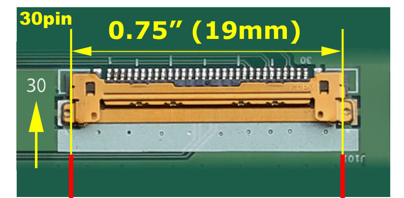 EDP 30 Pin 19mm connector