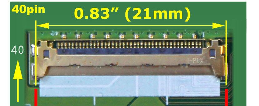 EDP 40 Pin 21mm connector