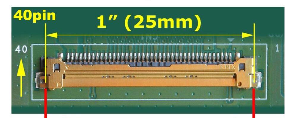 EDP 40 Pin 25mm connector